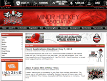 Tablet Screenshot of essaminorhockey.com